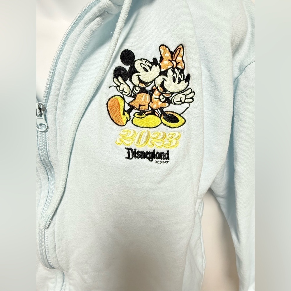 Disney Light Blue Hoodie with Characters Size M - Picture 2 of 11